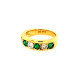 Pre Owned 20ct Emerald and Diamond Eternity Ring ZU202